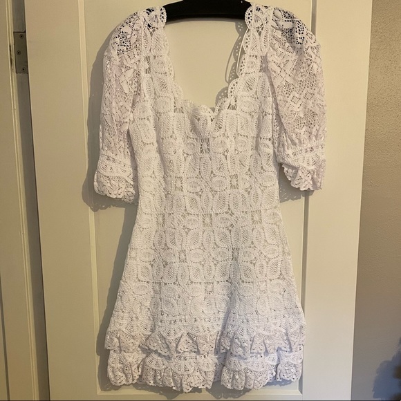 Jonathan Simkhai Crochet Lace Mini Dress - Picture 5 of 10